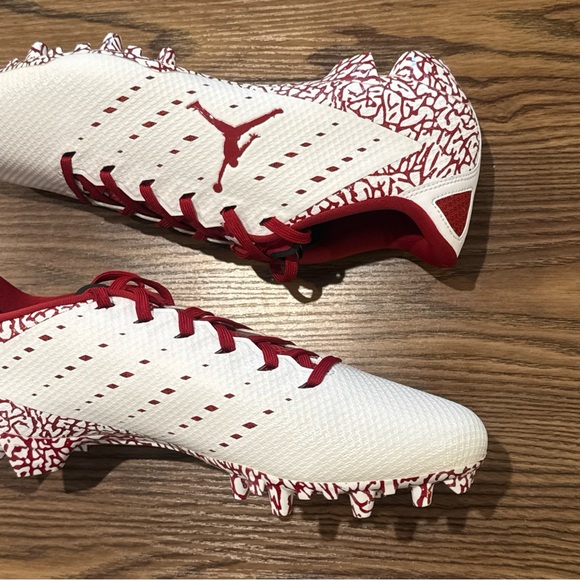 Size 12.5 Air Jordan Vapor Untouchable Speed 3 TD OU Sooners Football Cleats NEW - Picture 6 of 14